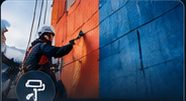 Иллюстрация покраски фасада жилого дома